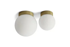 Palla vegglampe opalt glass- ø13,5 IP44 - dim to warm