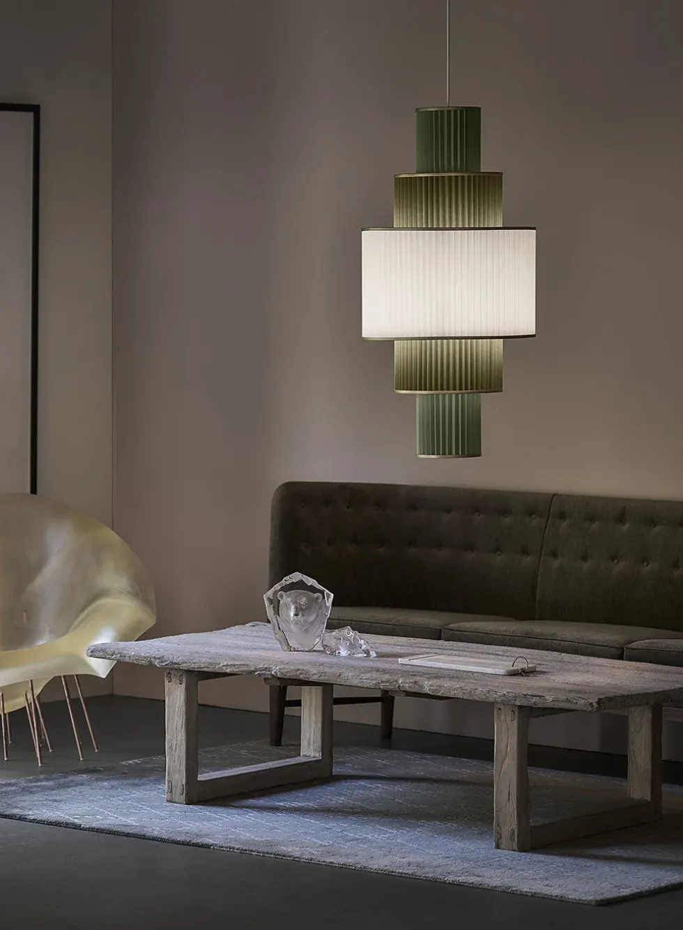 Plivello taklampe 5 skjermer