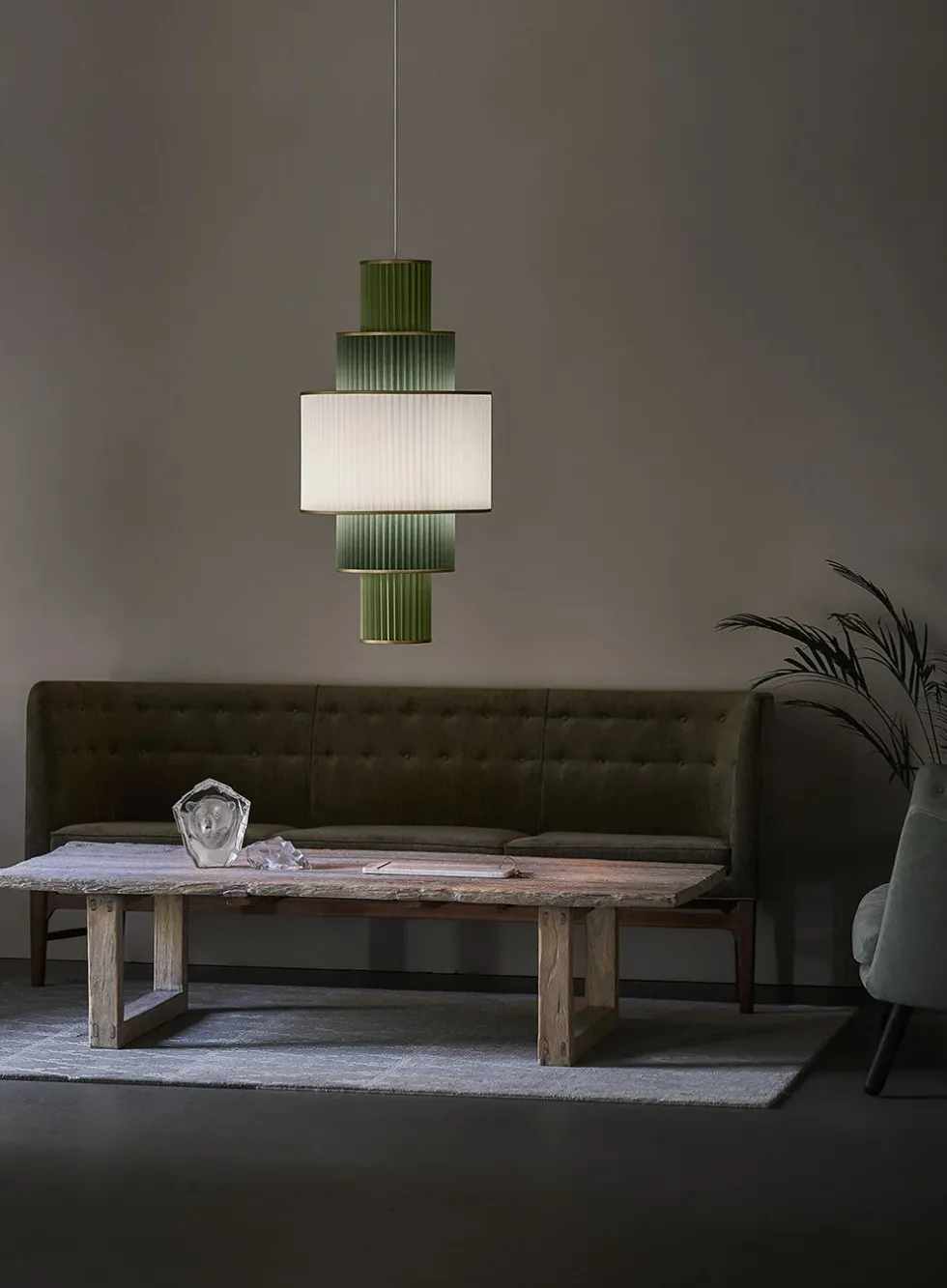 Plivello taklampe 5 skjermer