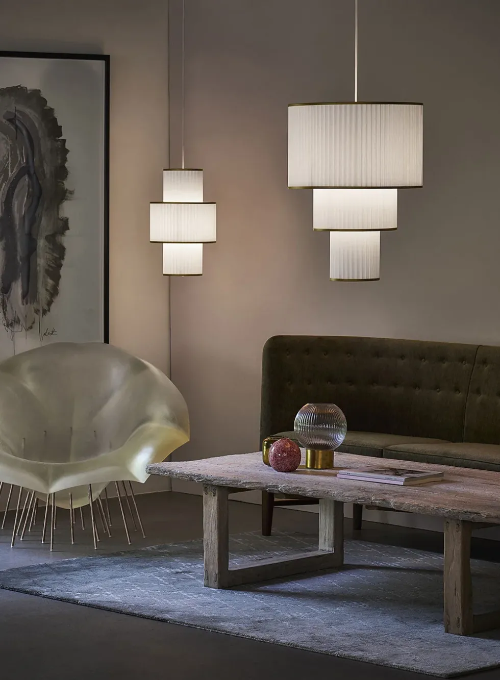 Plivello taklampe 3 skjermer small