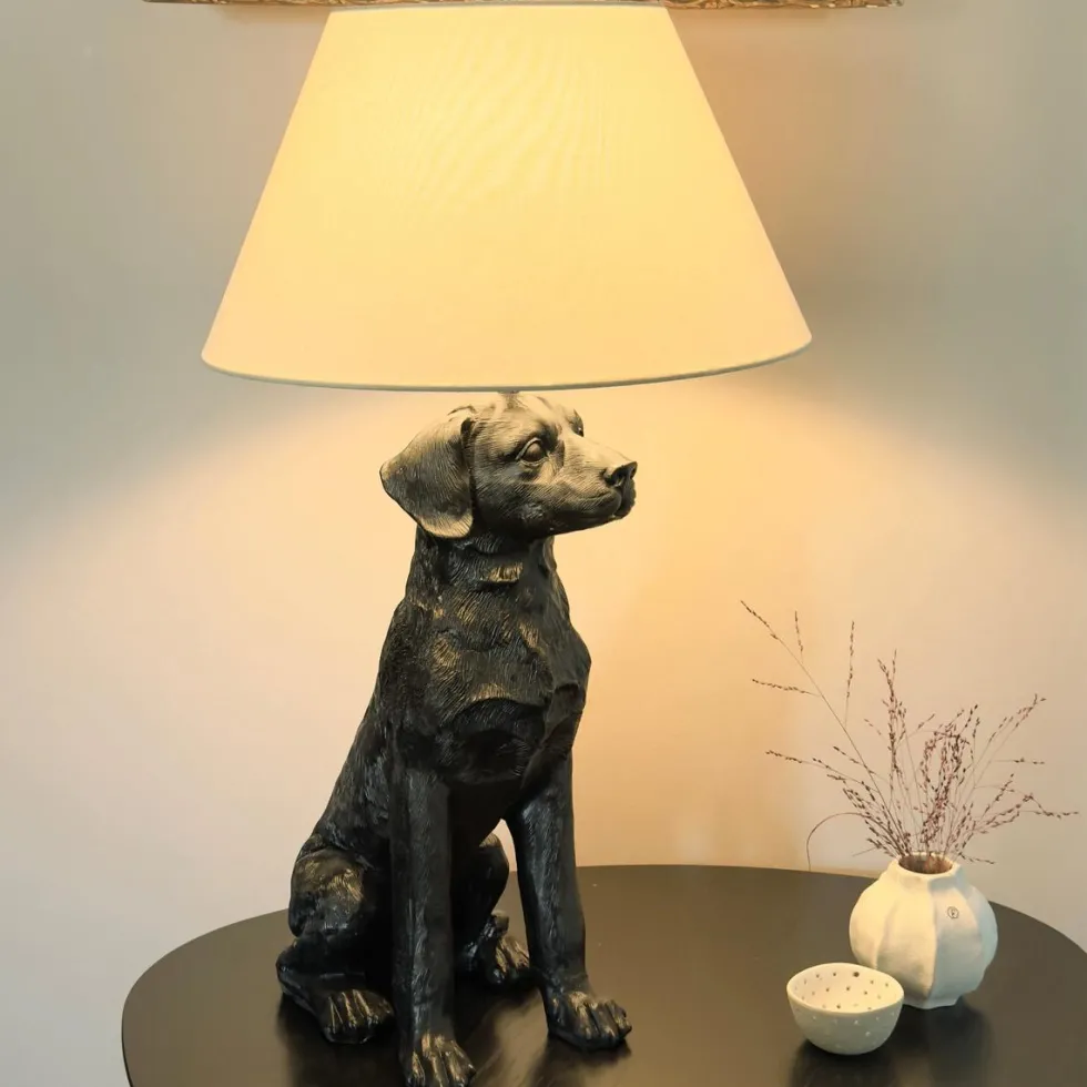 Retriver bordlampe - m/skjerm - h69