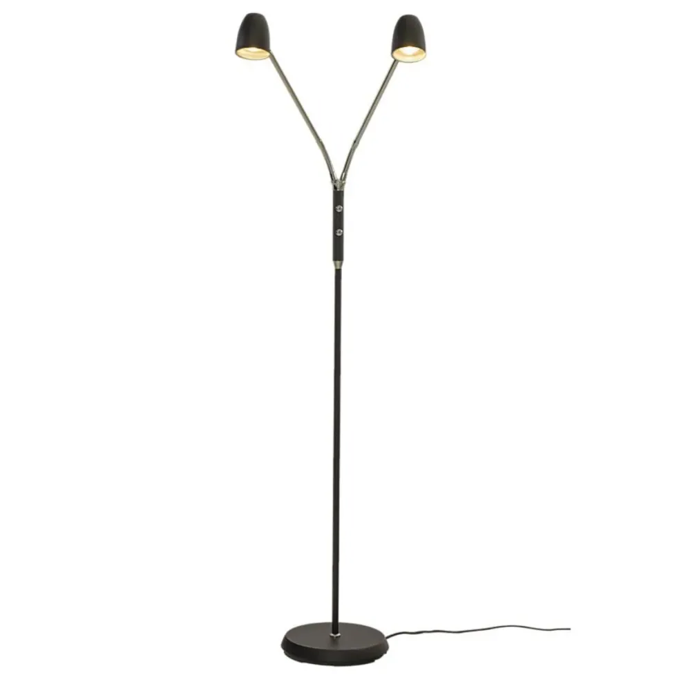 Sandnes gulvlampe - 2 lys m/separat dimmer