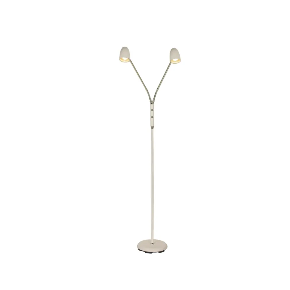 Sandnes gulvlampe - 2 lys m/separat dimmer