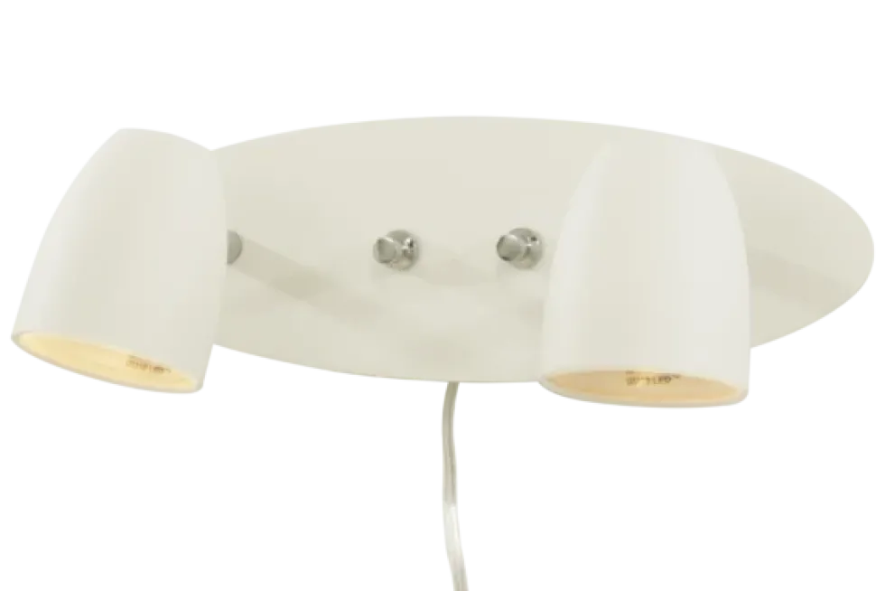 Sandnes vegglampe - 2 lys med dimmere