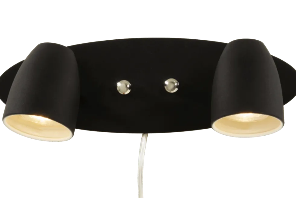Sandnes vegglampe - 2 lys med dimmere