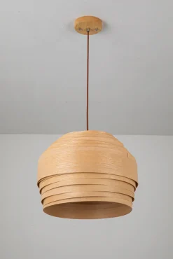 Saturn takpendel i treverk - ø35