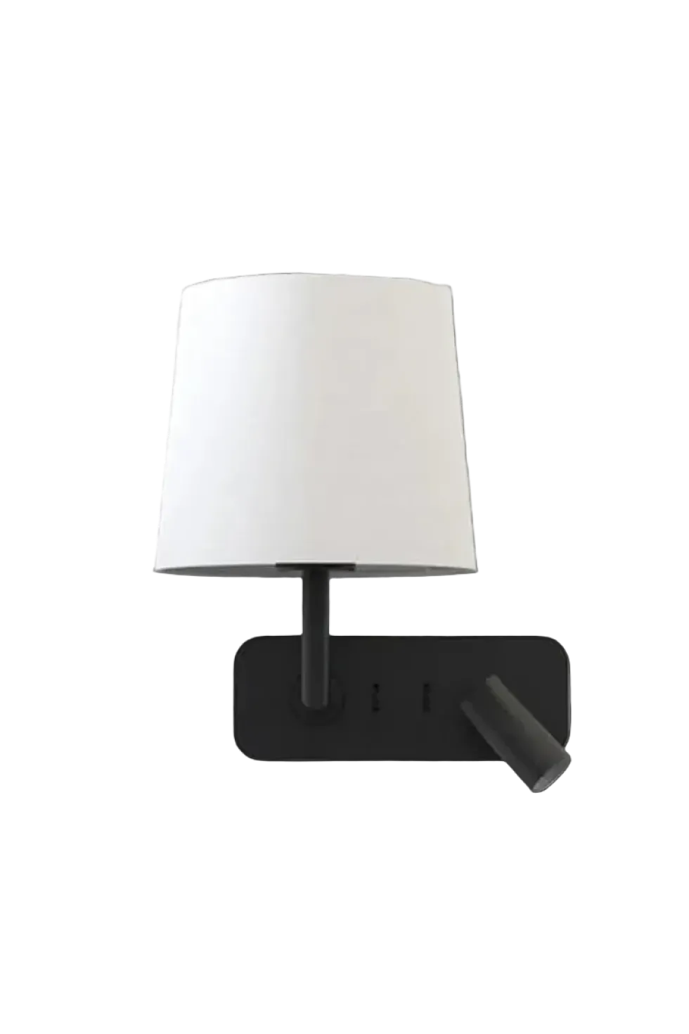 Side by Side vegglampe med skjerm