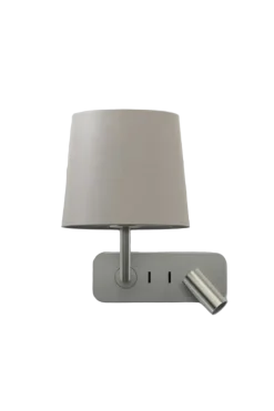 Side by Side vegglampe med skjerm