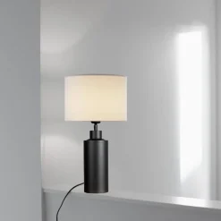 Solo bordlampe m/hvit skjerm - h46