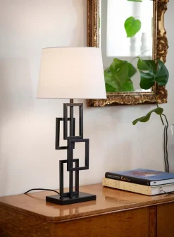 Square bordlampe