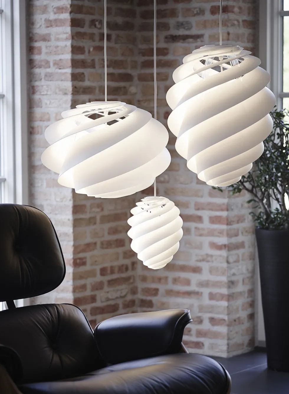 Swirl 2 taklampe - medium ø36