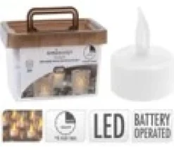 Telys batteridrevet 24-pk med timer